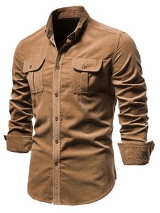 Herren Hemden Freizeithemd Business Bluse Regulär Fit Button Down Tunika Shirt Arbeit Braun,Größe EU XL