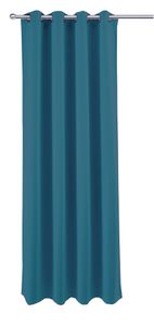 Verdunkelungsvorhang Ösen blau Vorhang blickdicht Gardine B/H 140x245 cm uni