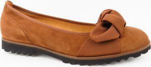 Gabor Knoten new whisky Damen Ballerina in Braun, Größe 4