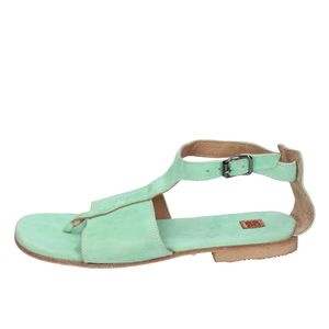 MOMA Sandalen Damen Wildleder Grün BK89 - Größe: 37