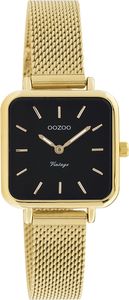 Oozoo náramkové hodinky zlaté kovové pletivo Vintage série dámské analogové Quartz hodinky UOC20264