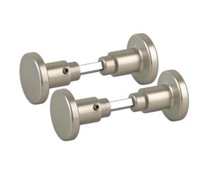 Türknauf Aluminium silber Türbeschlag Drehknopf : Knopfdrücker : 2 Stück