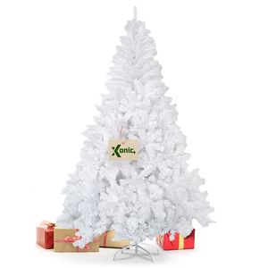 Künstlicher Weihnachtsbaum "Claus" mit Metallständer verschiedene Größen und Farben (210cm, Weiß)