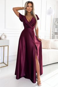 Numoco Formelle Frauenkleider Crysral bordo XXL