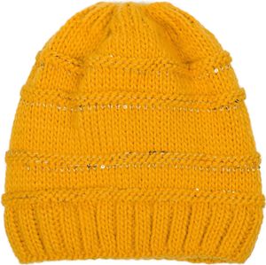 styleBREAKER Damen Strick Wintermütze mit Pailletten, Öffnung für Pferdeschwanz und Thermo-Fleece Futter, Beanie Mütze 04024177 styleBREAKER Damen Strick Wintermütze mit Pailletten, Öffnung für Pferdeschwanz und Thermo-Fleece Futter, Beanie Mütze 04024177