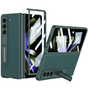 Hülle für Samsung Galaxy Z Fold 5 integrierte Displayschutz Faltständer Schutzhülle Grün