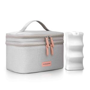 Vulpes Goods Kühltasche für Muttermilch, Kühltasche mit Kühlakkus, Picknicktasche, Aufbewahrungstasche für Babynahrung, Hält bis zu 12 Stunden kühl Vulpes Goods Kühltasche für Muttermilch, Kühltasche mit Kühlakkus, Picknicktasche, Aufbewahrungstasche für Babynahrung, Hält bis zu 12 Stunden kühl