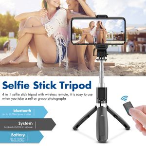 Teleskopischer Bluetooth Selfie Stick Stativ Einbeinstativ Handyhalter für Phone