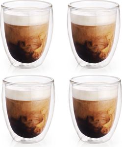 4er Set Mundgeblasene Doppelwandige Thermogläser – Hitzebeständige Latte Macchiato & Kaffeegläser Teeglas, Espresso, Cappuccino 400ml 4er Set Mundgeblasene Doppelwandige Thermogläser – Hitzebeständige Latte Macchiato & Kaffeegläser Teeglas, Espresso, Cappuccino 400ml