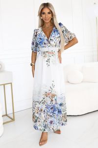 Numoco Maxikleid für Frauen Celina azurblau One size Numoco Maxikleid für Frauen Celina azurblau One size