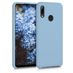 kwmobile Hülle kompatibel mit Huawei P Smart (2019) - Hülle Silikon gummiert - Handyhülle - Handy Case in Taubenblau