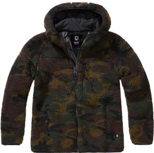 Brandit Women Teddyfleece Jacket Hooded woodland, XS Brandit Women Teddyfleece Jacket Hooded woodland, XS