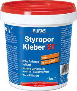 Pufas Styroporkleber und Renoviervlies Kleber 1kg 1101000