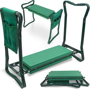 RUSSELL 3-in-1 klappbarer Gartenkniestuhl, Gartenstuhl und Werkzeugorganisation