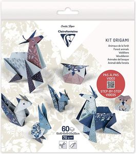 Papier origami KIT Animals 3 formaty 60 arkuszy