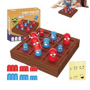 Holz Tic Tac Toe Spiel, hölzernes Solitaire Brettspiel, pädagogisches Brettspiel Spielzeug, Mini Brettspiel Spielzeug, Tic Tac Toe Brettspiel für Erwachsene und Kinder