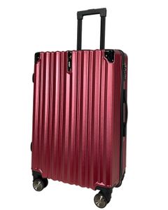 SIGN Reisekoffer ABS Koffer Trolley Hartschale  rot-metallic-Beautycase