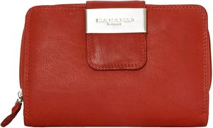 Kabana priestranná dámska peňaženka z pravej kože v červenej farbe