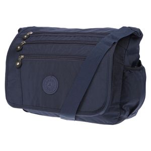Damenhandtasche Schultertasche Tasche Umhängetasche Canvas Shopper Crossover Bag blau