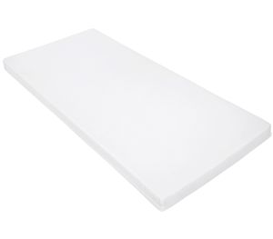 Matratze für Beistellbett Wiege Mikrofaser Babymatratze mit Reißverschluss 90x40 cm Weiß