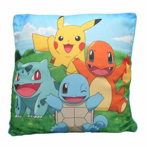 Pokemon | Starter Team | Kinder Kissen 40 x 40 cm | Dekokissen