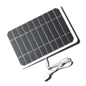 5W 5V Kleines Solarpanel mit USB DIY Monokristalline Silizium Solarzelle Wasserdicht Camping Solar Panel für Power Bank Handy
