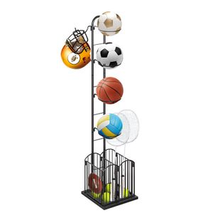 Display-Ballhalter Ball Rack Sportball Rack für Basketbälle, Fußball, Volleyball