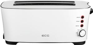 ECG ST 13730 | Toaster | 4 Toastscheiben | Auftaufunktion | Aufwärmfunktion | 1350 W | weiss |