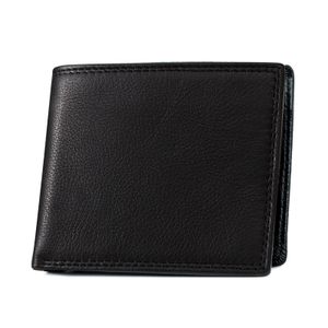 Mofut Brieftasche Leder Geldbörse Herren mit RFID Schutz, Portemonnaie Groß mit Münzfach,10 Fächer, Schwarz