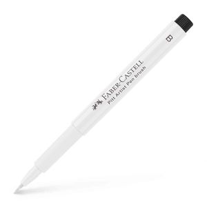 FABER-CASTELL Tuschestift PITT artist pen weiß 1,0 - 5,0 mm Pinselspitze