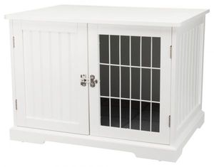 TRIXIE Indoor Nische - Größe M - 73 x 53 x 53 cm - Weiß - Für Hunde und Katzen