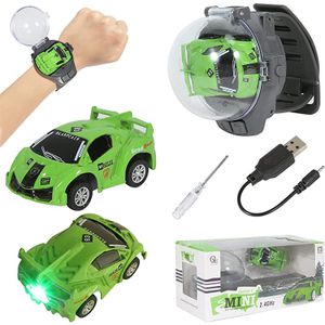 Auto Uhr, Uhr Spielzeug, ferngesteuertes Auto, elektrisches Kinder Mini Rennauto Mit Wasserdichter Hülle USB Elektrisches Spielzeugauto, Autouhr Spielzeug