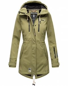 Marikoo Zimtzicke Damen Wasserdichte Softshell Jacke mit Kapuze Outdoor Regenjacke Regenmantel Olive Gr. 36 - S Marikoo Zimtzicke Damen Wasserdichte Softshell Jacke mit Kapuze Outdoor Regenjacke Regenmantel Olive Gr. 36 - S