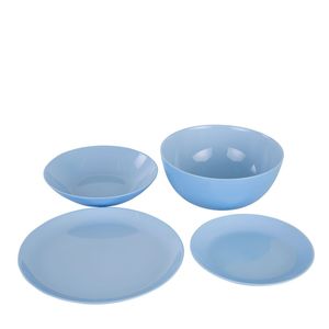 Tafelservice Diwali Light Blue Hellblau 19-teilig LUMINARCHartglasgeschirr Geschirrset Tafelset Essservice Geschirr