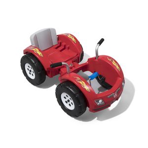 Step2 Zip N' Zoom Tretauto in Rot | Kinderfahrzeug / Kinderauto mit Tretpedalen | Auto für Kinder ab 2.5 Jahren