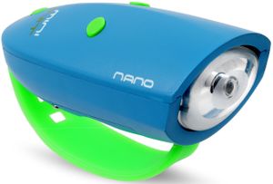 Mini Hornit NANO - Fahrradlicht mit Soundeffekten - Blau/Grün