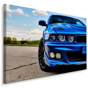 Fabelhafte Canvas LEINWAND BILDER 30x20 cm XXL Kunstdruck Auto Sportwagen Bäume Natur