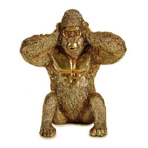 Figurka dekoracyjna Gorilla Gold 10 x 18 x 17 cm