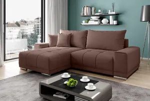 FURNIX Schlafsofa MUSCHIO Sofa L-Form Couch mit Schlaffunktion Schlafsofa AL08