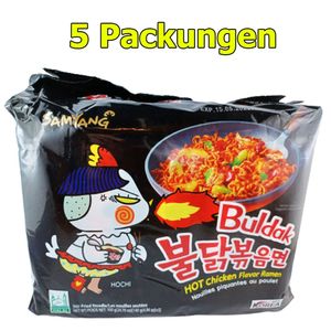 Samyang Instant Nudelgericht Huhn scharf 5er Pack (5 x 140g) Instant Nudeln