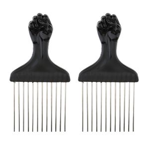 2 Stück Edelstahl Pick Comb Detangling Haarbürste, Comb Best Styling Comb Für Langes Haar   5.91x2.95inch