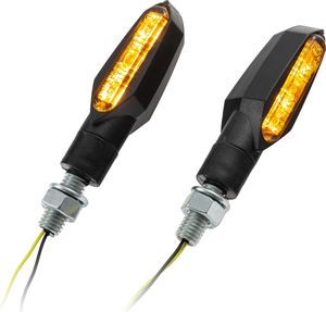 Wskaźniki LED Funkcja lekkiego czarnego wskaźnika V+ H M8 z homologacją E