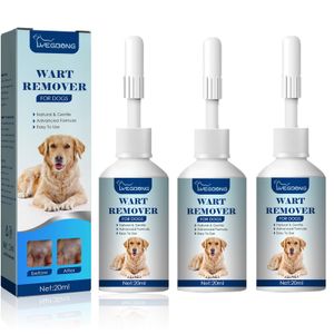 3 Stück 20 ml Dog Wart Remover Natürlicher Warzenentferner für Hunde Hundehautmarken Behandlung zur Entfernung von Warzen für Hunde