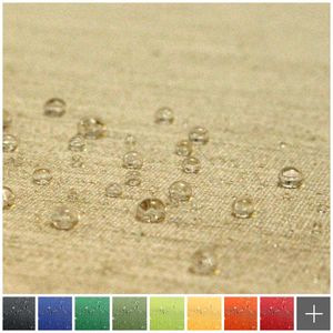 novely® ARAGON wasserabweisend Premium Outdoor Stoff LICHTECHT Baumwoll-Optik Gartenmöbel - Farbe: 36-LI Sand