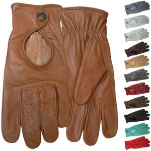 Uni Driving Autofahrer-Handschuhe Lederhandschuhe, Größe:9=L, Farbe:Karamell