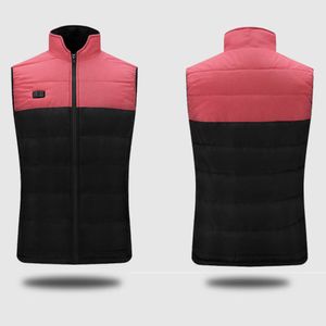Weste Winter Reiten Ski Ohne Powerbank Wärmer Heizung Mantel Jacke,Farbe:Women Pink,Größe:UK 2XL