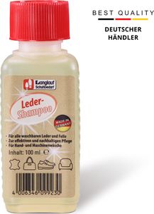 Lederwaschmittel Lammfellwaschmittel - Waschmaschinen geeignet - Ledershampoo Hand & Maschinenwäsche - Lambskin Leather Detergent 100ml