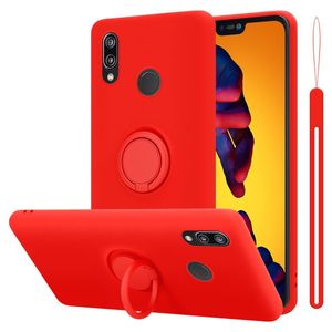 Cadorabo Case for Huawei P20 LITE 2018 / NOVA 3E Protective Cover in Red Pouzdro na mobilní telefon TPU Case Cover