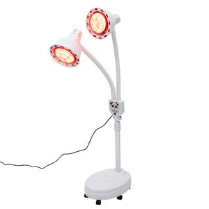 Infračervená lampa Tepelná lampa Terapeutická lampa Infračervená masážní lampa s dvojitou hlavou 360° nastavitelnáTělesná masážní lampa