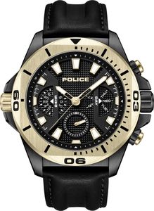 POLICE Herrenuhr Quarzuhr gold / schwarz onesize Herren 46 PEWJF0022501, PEWJF0022503 POLICE Herrenuhr Quarzuhr gold / schwarz onesize Herren 46 PEWJF0022501, PEWJF0022503